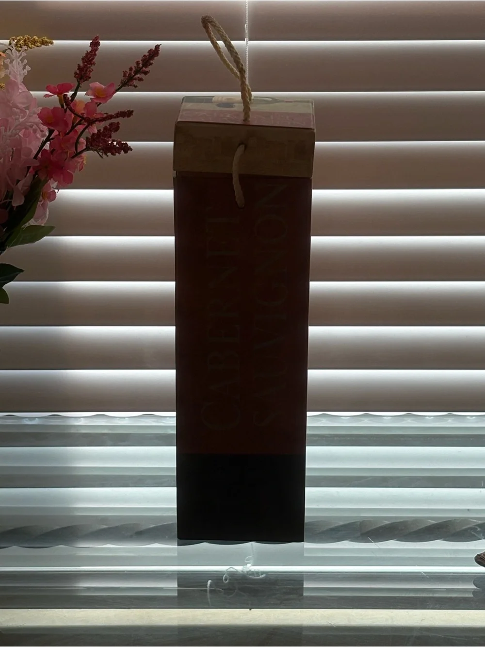 Decorative Wine Bottle Gift Box - Brown